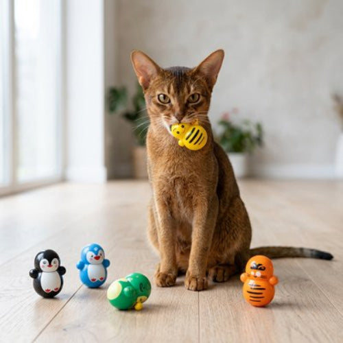 jouet pour chat figurines animaux chat mordant