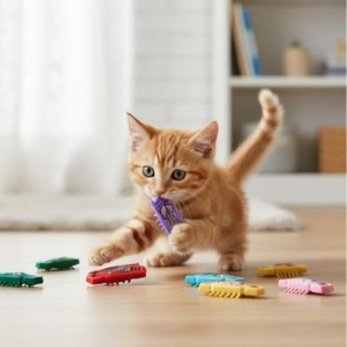 jouet pour chat insecte vers chaton jouant