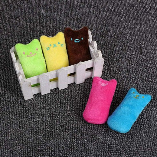 jouet pour chat peluche coloree plusieurs couleurs