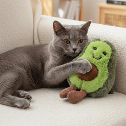 jouet pour chat peluche design avocat chat allonge