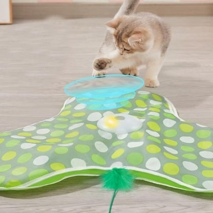 jouet pour chat style floral chat jouant