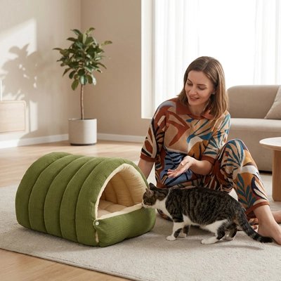 lit chat forme tunnel chat entrant maitresse salon