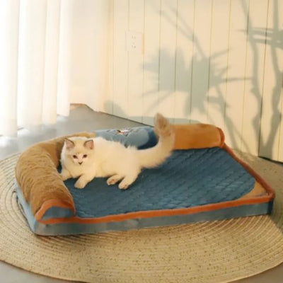 lit-pour-chat-oreiller-integre-ergonomique