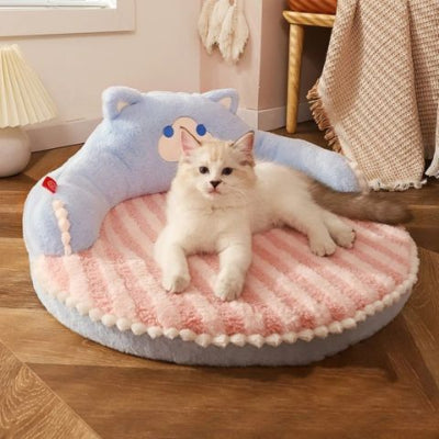 lit-pour-chat-ourson-bleu