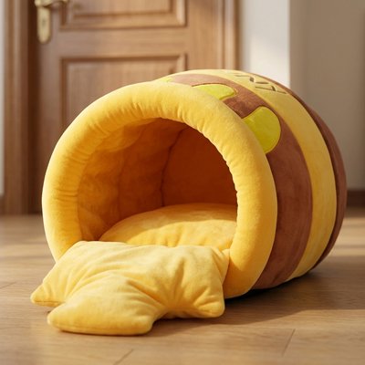 lit pour chat pot de miel face