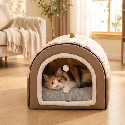 maison pour chat design arque chat allonge salon