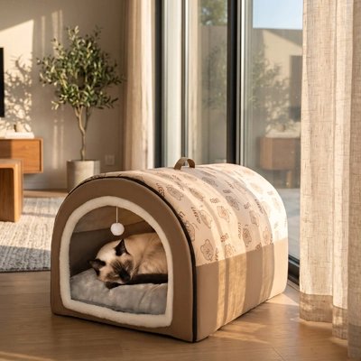 maison pour chat design arque chat dormant salon