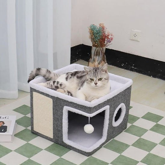 maison pour chat design multifonction chat allonge salon