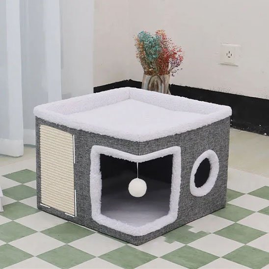 maison pour chat design multifonction salon
