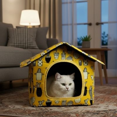 maison pour chat impermeable chat allonge salon