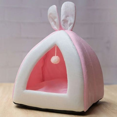 niche-a-chat-oreilles-lapin-rose