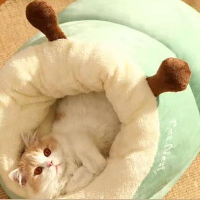 niche-à-chat-pantoufle-vert