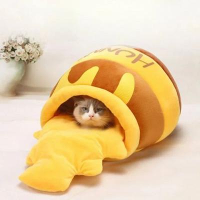 niche-à-chat-pot-de-miel-moelleux