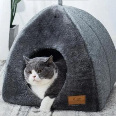 niche-à-chat-taniere-triangulaire-apaisant