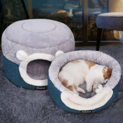 Niche à Chat | Tête Ourson Blanc - Mon Adorable Félin