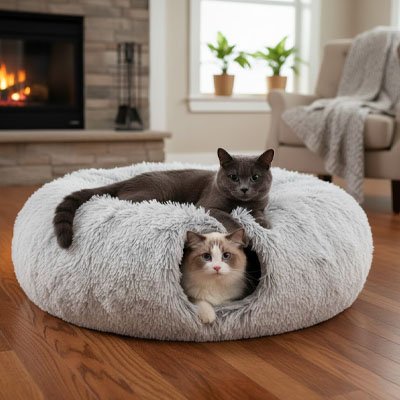 niche pour chat design tunnel chats salon