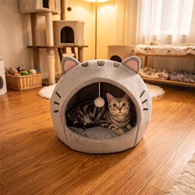 niche pour chat dome felin allonge chambre jouets