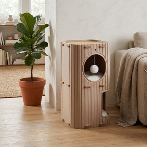 niche pour chat double espace salon