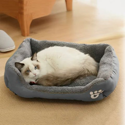 panier-pour-chat-colore-gris