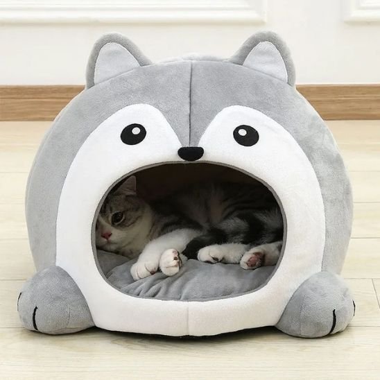 panier pour chat loup chat allonge coussin