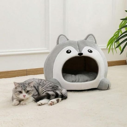 panier pour chat loup chat allonge salon