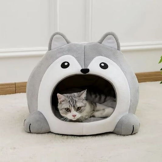 panier pour chat loup chat allonge