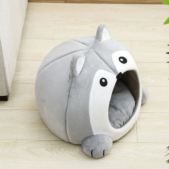 panier pour chat loup