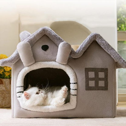 panier pour chat maison lapin chat allonge