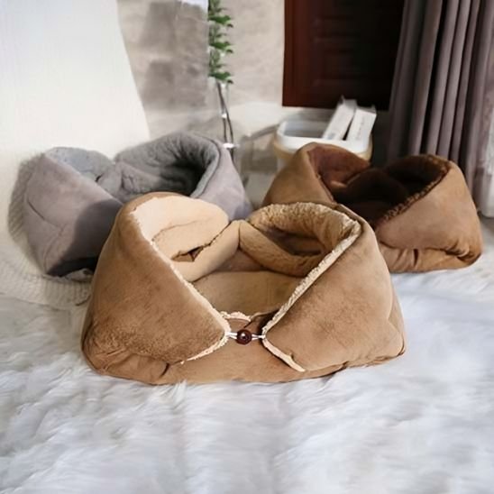 panier pour chat modulable beige marron gris salon