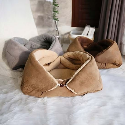 panier pour chat modulable beige marron gris salon