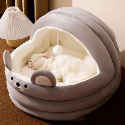 panier pour chat original berceau gris