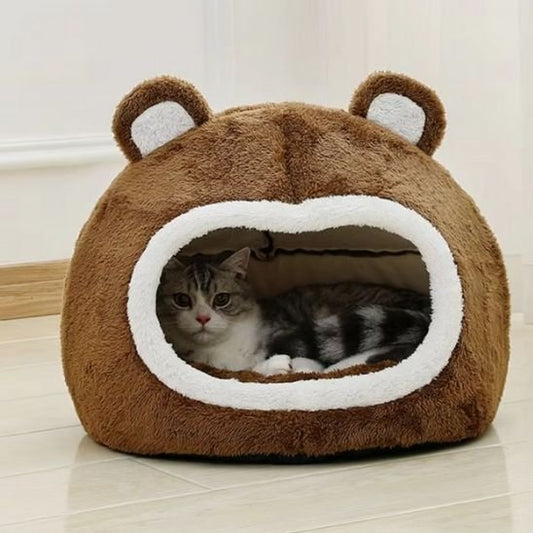 Panier pour chat ourson chat allonge