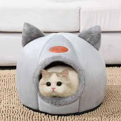 panier pour chat tete felin gris chat allonge