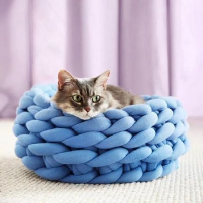 panier-pour-chat-tresse-bleu