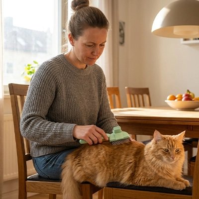 peigne pour chat autonettoyant maitresse chat cuisine