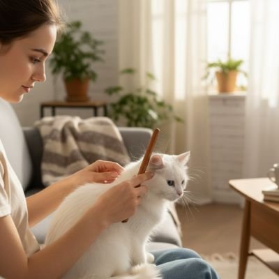 peigne pour chat bois naturel canape maitresse salon chat