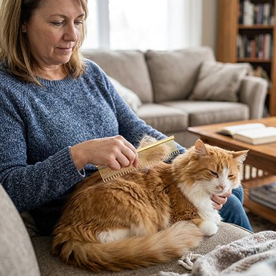 peigne pour chat professionnel or maitresse chat canape