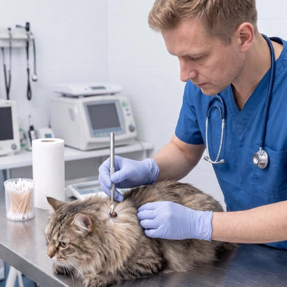 pince à tique efficace veterinaire chat allonge
