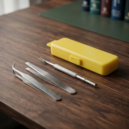 pince à tique kit en acier inoxydable table