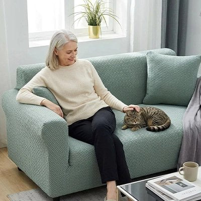 protection canapé chat anti glisse vert maitresse chat allonge