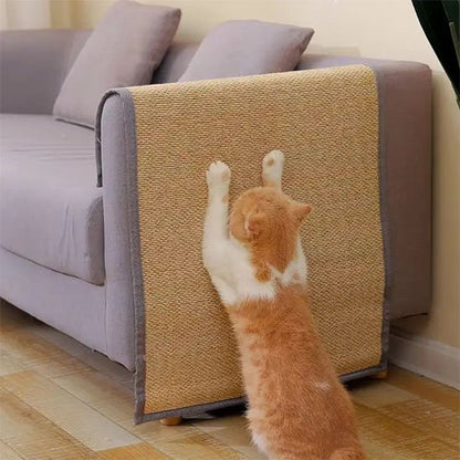protection canapé chat bambou naturel chat debout salon
