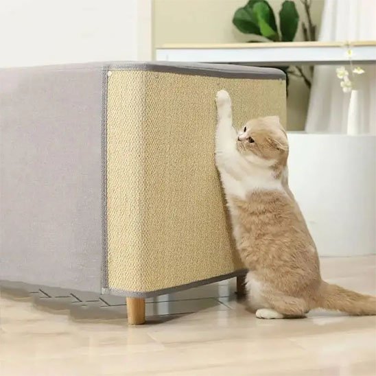 protection canapé chat bambou naturel salon chat