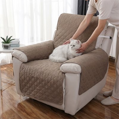 protection canapé chat multi couches kaki chat assis salon