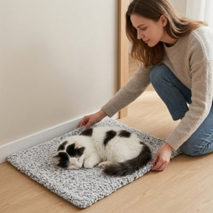 tapis chat chauffant chat dormant maitresse