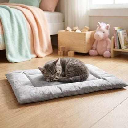 tapis chat doux chaton dormant chambre