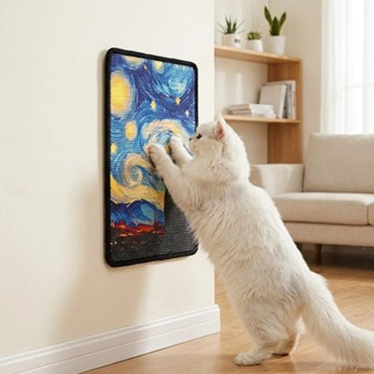 tapis griffoir chat ciel etoile chat griffant salon