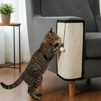 tapis griffoir chat sisal naturel chat griffant canape gris