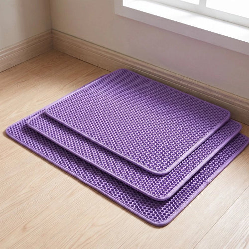 tapis litière chat violet multi tailles