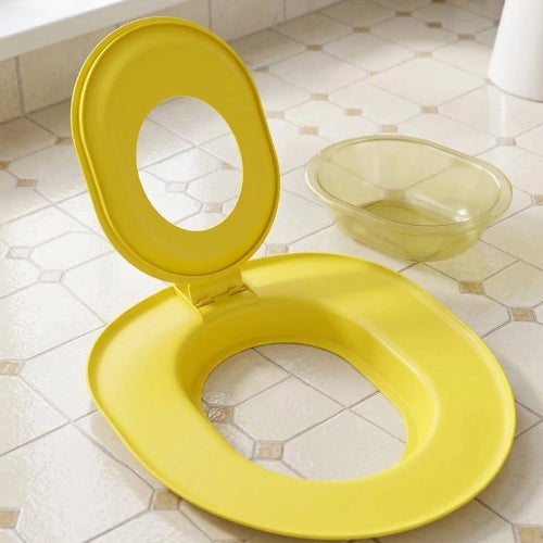 toilette chat pratique jaune