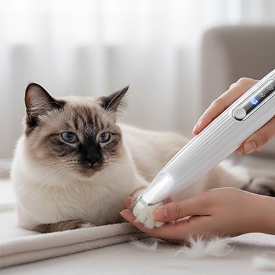 tondeuse chat design securise chat allonge apaise